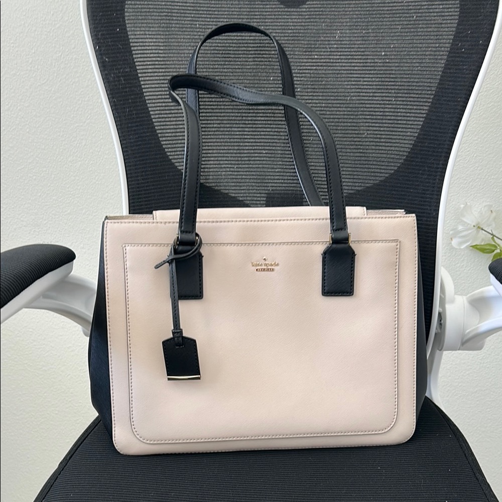 Kate Spade Black and Cream Women's Bag